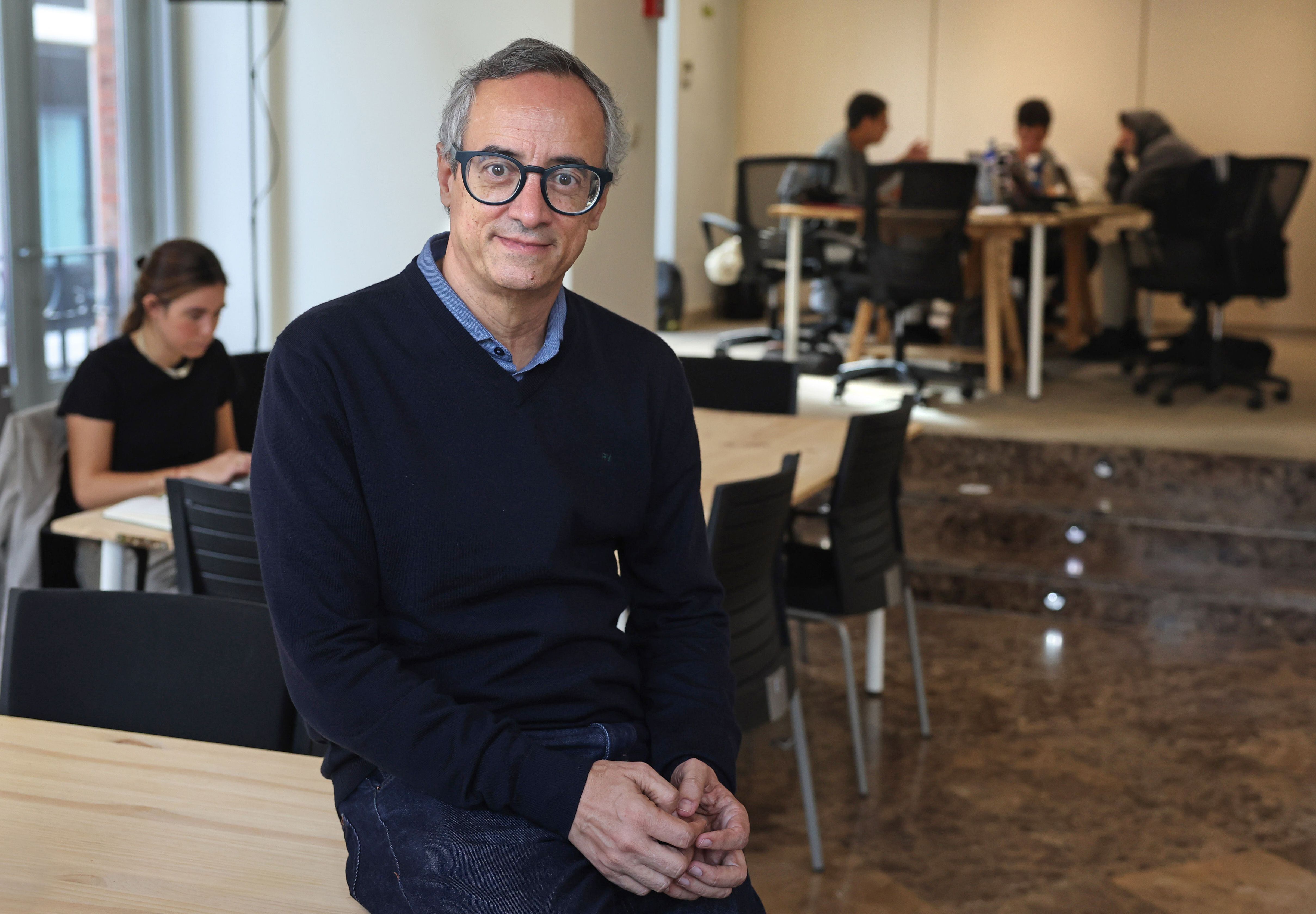 Félix Lozano, socio fundador y CEO de TeamLabs, en su espacio de Madrid. 