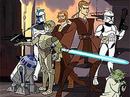 Imagen de la serie de animación <i>Star Wars: Las guerras clon.</i>