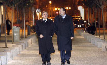 El presidente del Gobierno junto con el de la Comisión en una imagen de archivo