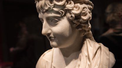 Busto de Livia Drusila encontrada en Pompeya.