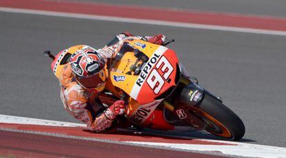 Márquez rueda en el circuito de Las Américas.