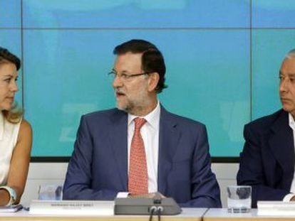 Cospedal, Rajoy y Arenas, el pasado 2 de septiembre.