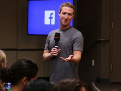 Mark Zuckerberg, creador de Facebook, en un comparecencia el mes pasado.