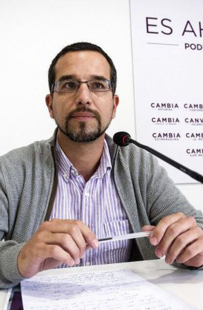 El secretario de Organizaci&oacute;n de Podemos, Sergio Pascual. 