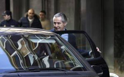 El expresidente de Caja Madrid, Miguel Blesa, a su salida de la Audiencia Nacional. EFE/Archivo