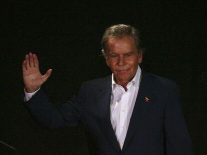 El aspirante presidencial, Diego Arria, en Caracas