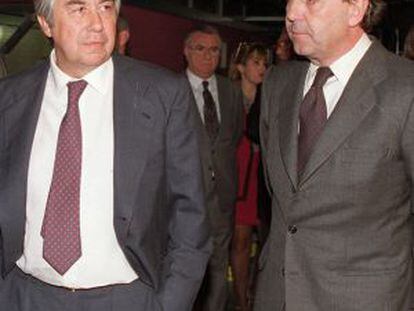 Alberto Alcoer y Alberto Cortina, en una imagen de 2001.