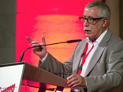 El secretario general de CCOO, Ignacio Fern&aacute;ndez Toxo, en un acto reciente