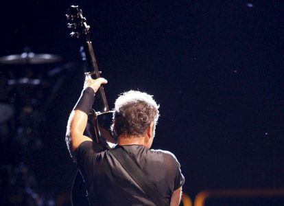 El músico estadounidense Bruce Springsteen, durante un concierto Benidorm,en 2009.