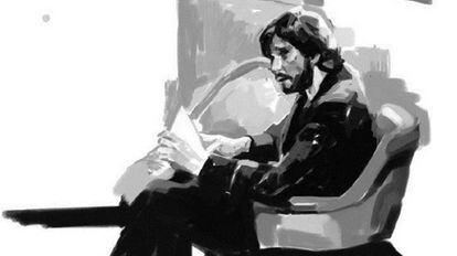 José Ignacio Montoto, en un dibujo de María Simó publicado por la Consejería de Cultura de Andalucía.
