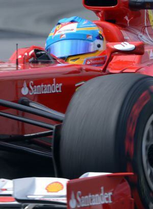 Fernando Alonso, durante la carrera.