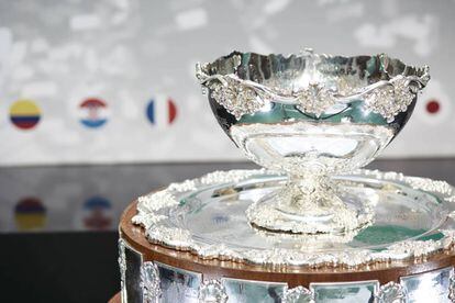 Imagen del trofeo de la Copa Davis.