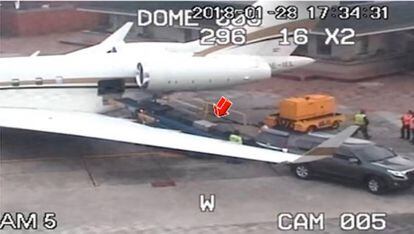 El 'narcojet' viajó de Bogotá a Londres con media tonelada de cocaína.