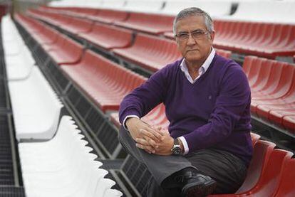 Gregorio Manzano, en la ciudad deportiva del Sevilla.