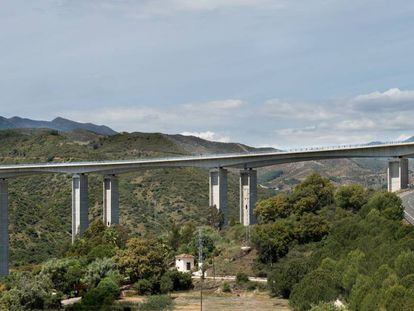 Tramo de la autopista de la Costa del Sol en una imagen de la web de Ferrovial.