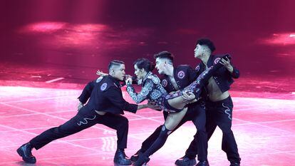 Chanel, en una histórica tercera posición, durante su actuación en la gala final de Eurovisión.