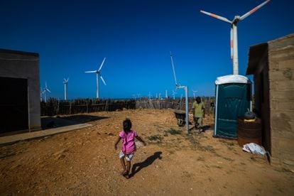 A ranchería in the Jepírachi wind farm in La Guajira, Colombia
