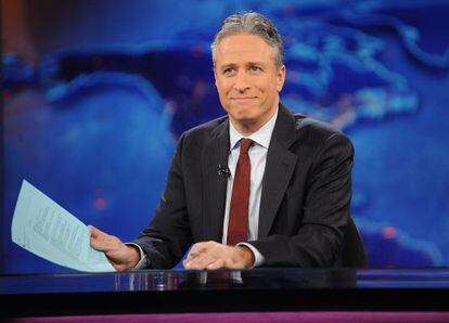 Jon Stewart durante la grabaci&oacute;n de &#039;The Daily Show&#039;. 