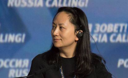 Meng Wanzhou, en un foro sobre tecnología en Rusia en 2014.