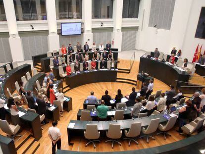 El pleno del Ayuntamiento de Madrid este julio.