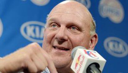 Steve Ballmer, tras la compra de los Clippers.