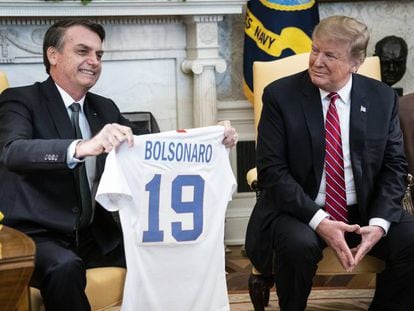 Donald Trump y Jair Bolsonaro en el despacho oval el pasado marzo.