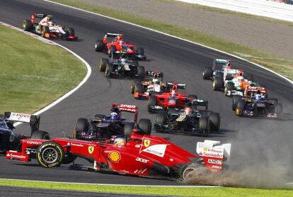 Alonso, ayer, en Suzuka