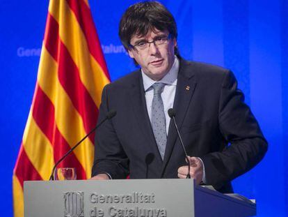 El presidente de la Generalitat, Carles Puigdemont.