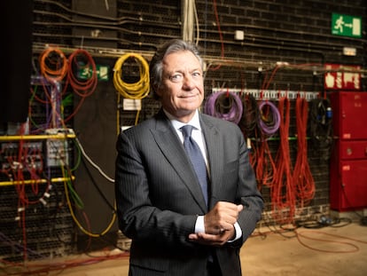 Alessandro Salem, consejero delegado de Mediaset, fotografiado el jueves en el estudio número 6 de Telecinco.