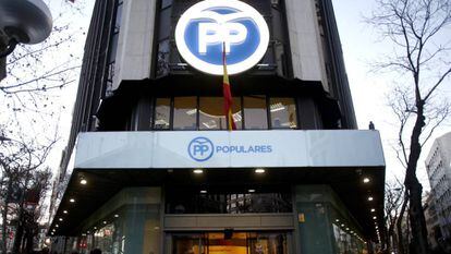 Sede central del PP en la calle Génova de Madrid.