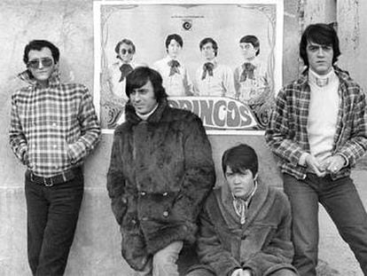 Los Brincos: Manuel González, Fernando Arbex, Ricky y Miguel Morales (de izquierda a derecha), en 1969.