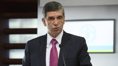 El alto consejero para el Posconflicto de Colombia, Rafael Pardo, durante su participación en la reunión bienal de la Conferencia de la FAO en Roma.