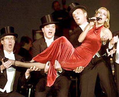 Ute Lemper, durante el homenaje a Marlene Dietrich en Berlín.