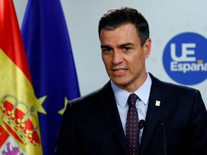 El presidente del Gobierno en funciones, Pedro Sánchez, el pasado 2 de julio en Bruselas. 