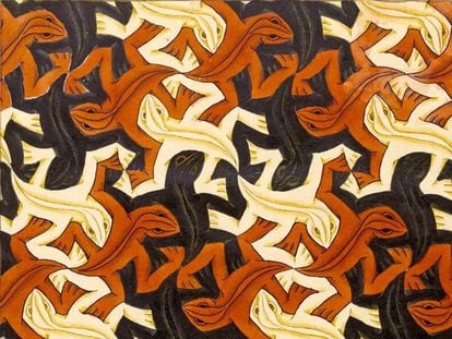 'Lagartos' de M. C. Escher.