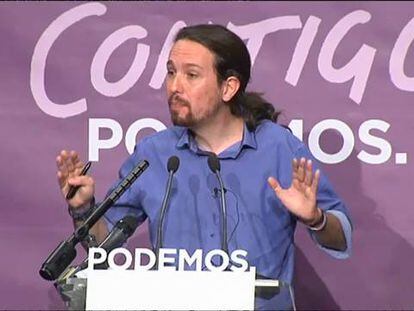 Iglesias: “Que el PSOE no cuente con nosotros para entregar el Gobierno al PP”