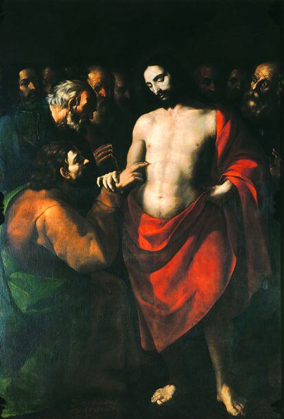 ‘Incredulidad de Santo Tomás‘, del sevillano Sebastián López de Arteaga, pintado en 1643.