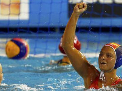 Jennifer Pareja, durante el Mundial celebrado en Barcelona