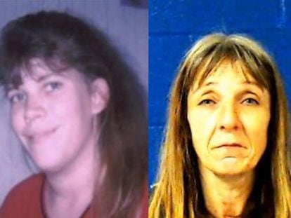 A la izquierda, Deborah Elaine Deans, en una imagen de Facebook. A la derecha, Kimberly Hancock, en una foto distribuida por la oficina del 'sheriff' de Nash.