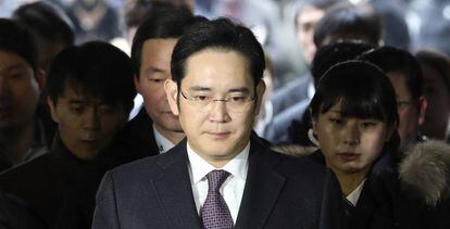 El heredero de Samsung, Lee Jae-yong.