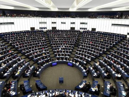 El Parlamento Europeo, durante la sesión plenaria de este miércoles