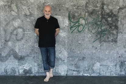 El escritor Fernando Aramburu, en San Sebastián.