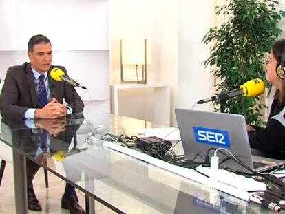 Pedro Sánchez es entrevistado por Àngels Barceló el lunes 10 de enero.