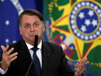 Jair Bolsonaro, presidente de Brasil, en Brasilia.