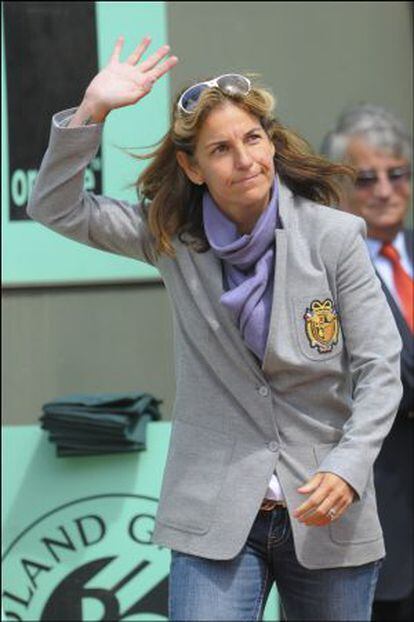 La tenista Arantxa Sánchez Vicarioe, en mayo en Roland Garros.