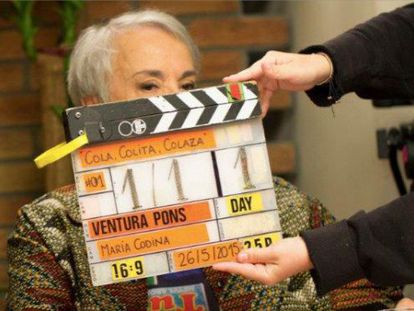Colita en el rodaje del documental de Ventura Pons.