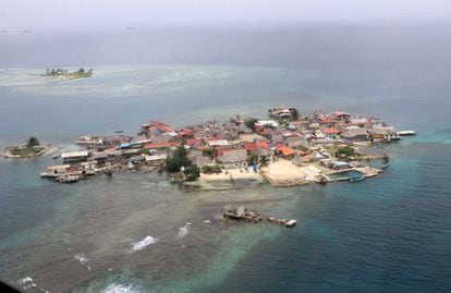 Islas panameñas en peligro de ser cubiertas por el mar.