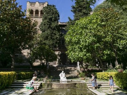 Els jardins de la finca que pertanyia a Muñoz Ramonet.