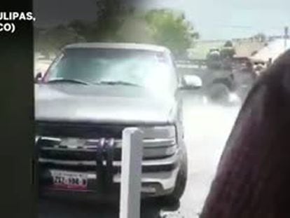 Un enfrentamiento entre soldados y sicarios en Tamaulipas, México.