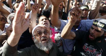 Protesta de salafistas en Tahrir. 